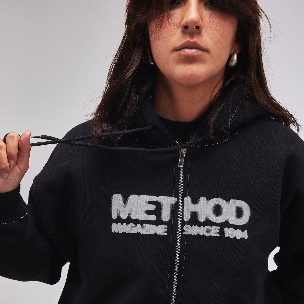 Method - Since 94 Zip Hoodie — Black Contrast