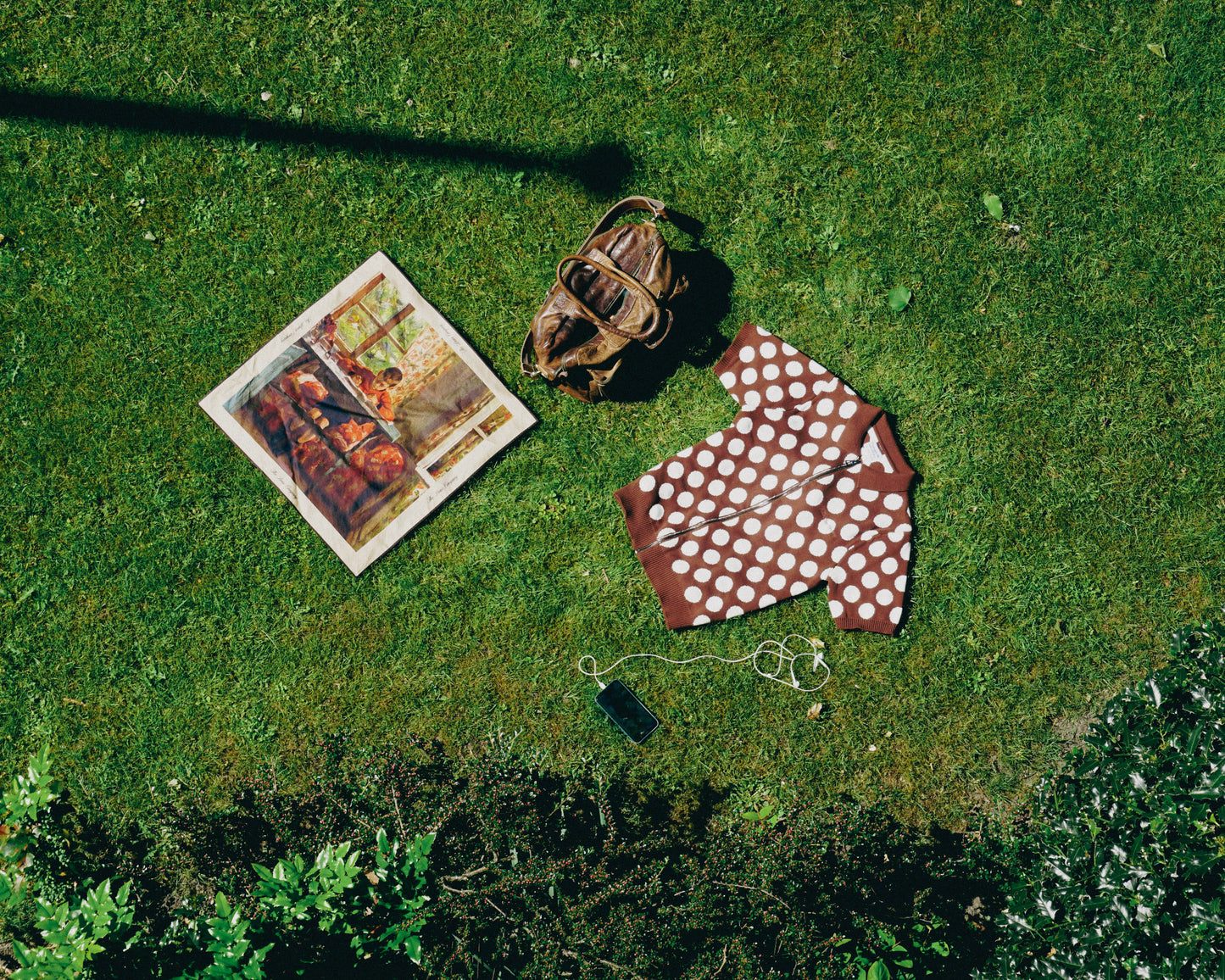 The Loose Company - Polka Dot Zip-Up Polo