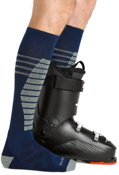 Darn Tough - Edge OTC Midweight mit Kissen und gepolstertem Schienbein BLAU