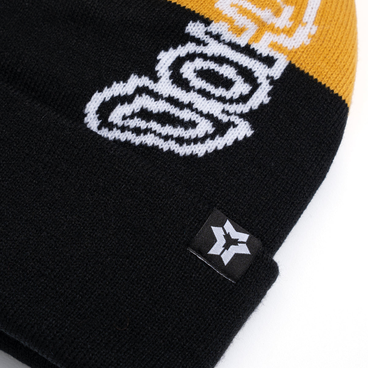 Method - Dipped Beanie — Black/Mustard