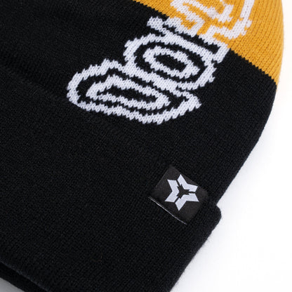 Method - Dipped Beanie — Black/Mustard