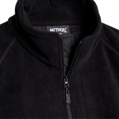 Method - Label 1/4 Zip Fleece — Black
