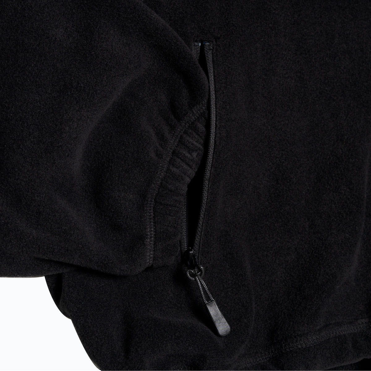 Method - Label 1/4 Zip Fleece — Black