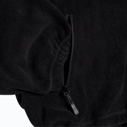 Method - Label 1/4 Zip Fleece — Black