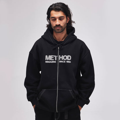 Method - Since 94 Zip Hoodie — Black Contrast