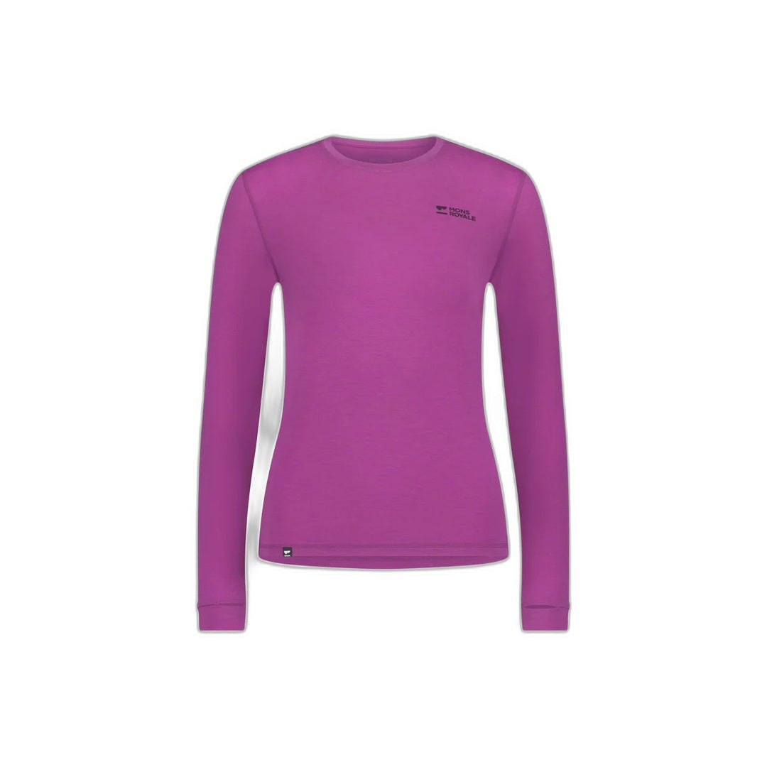 Mons Royale - Women's Cascade Merino Base Layer Long Sleeve Purple