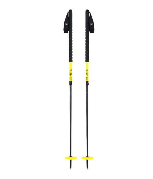 Black Crows Duos Freebird poles BLACK YELLOW