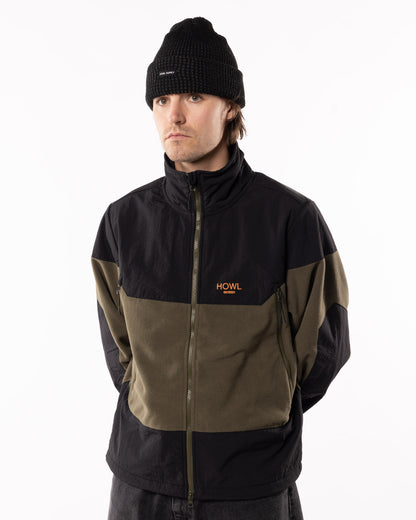 Howl Supply - ZIP POLAR FLEECE Army