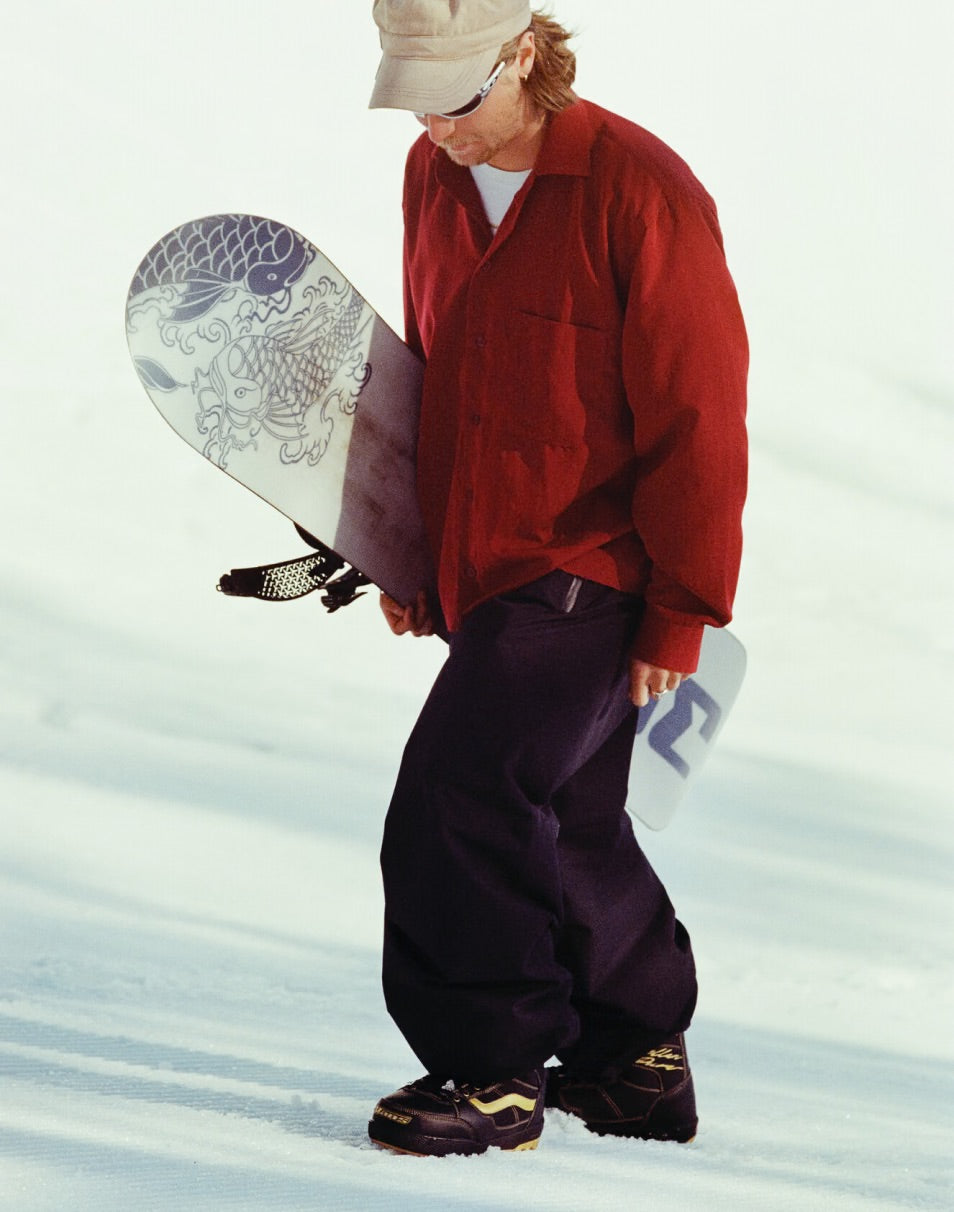 Rene Rinnekangas with the boots