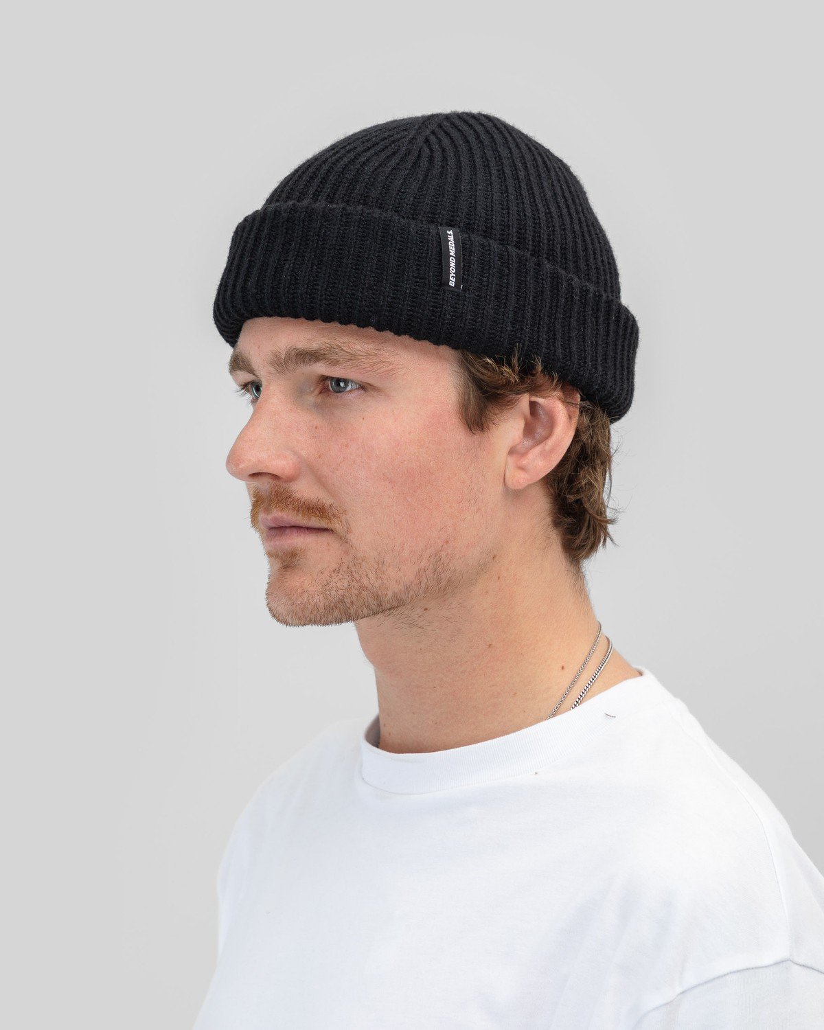 Beyond Medals - SHORT BEANIE Black