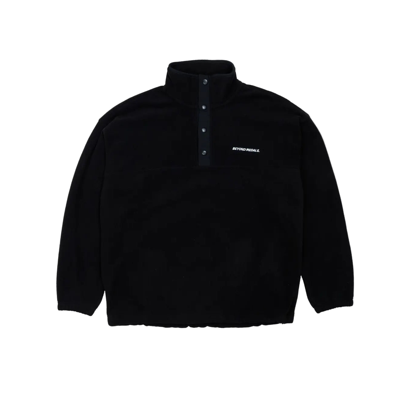 Beyond Medals - Half Snap Fleece Schwarz