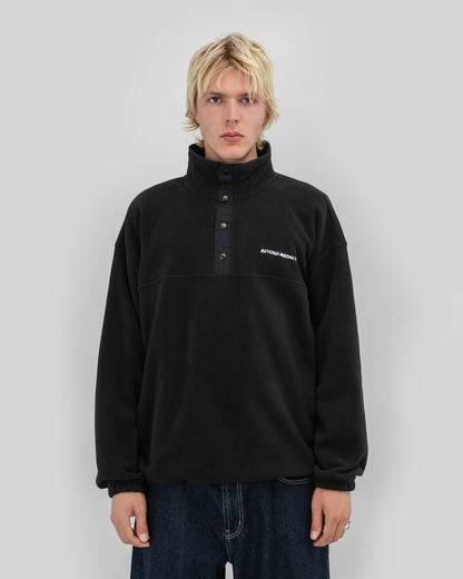Beyond Medals - Half Snap Fleece Schwarz