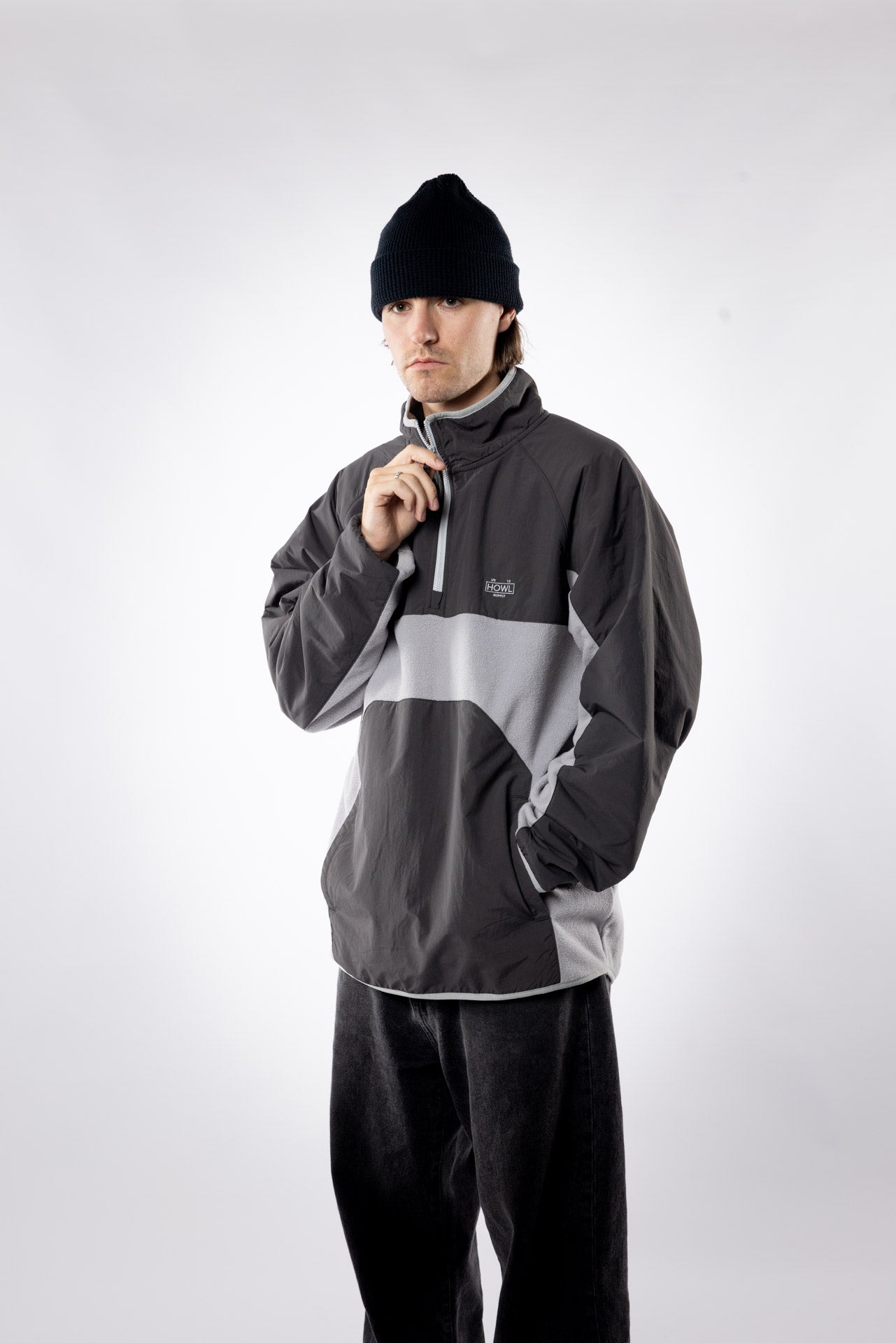 Howl Supply - PULLOVER FLEECE Grey