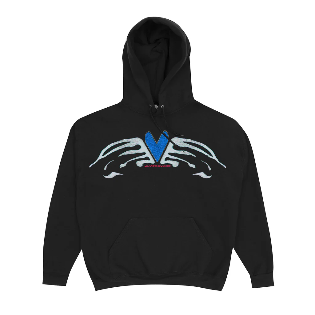 Limosine Skateboards - Heart Wings Hoodie (Black)