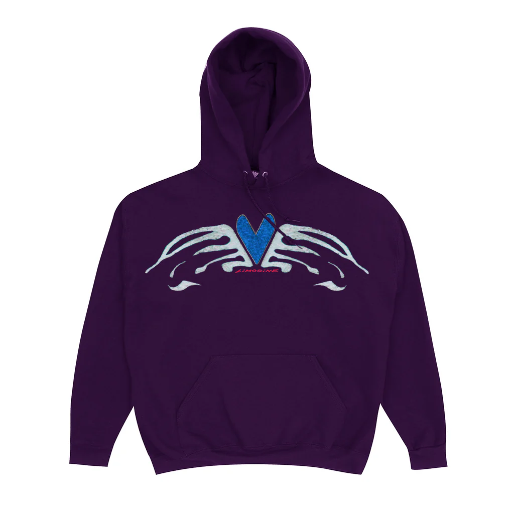 Limosine Skateboards - Heart Wings Kapuzenpullover (Lila)