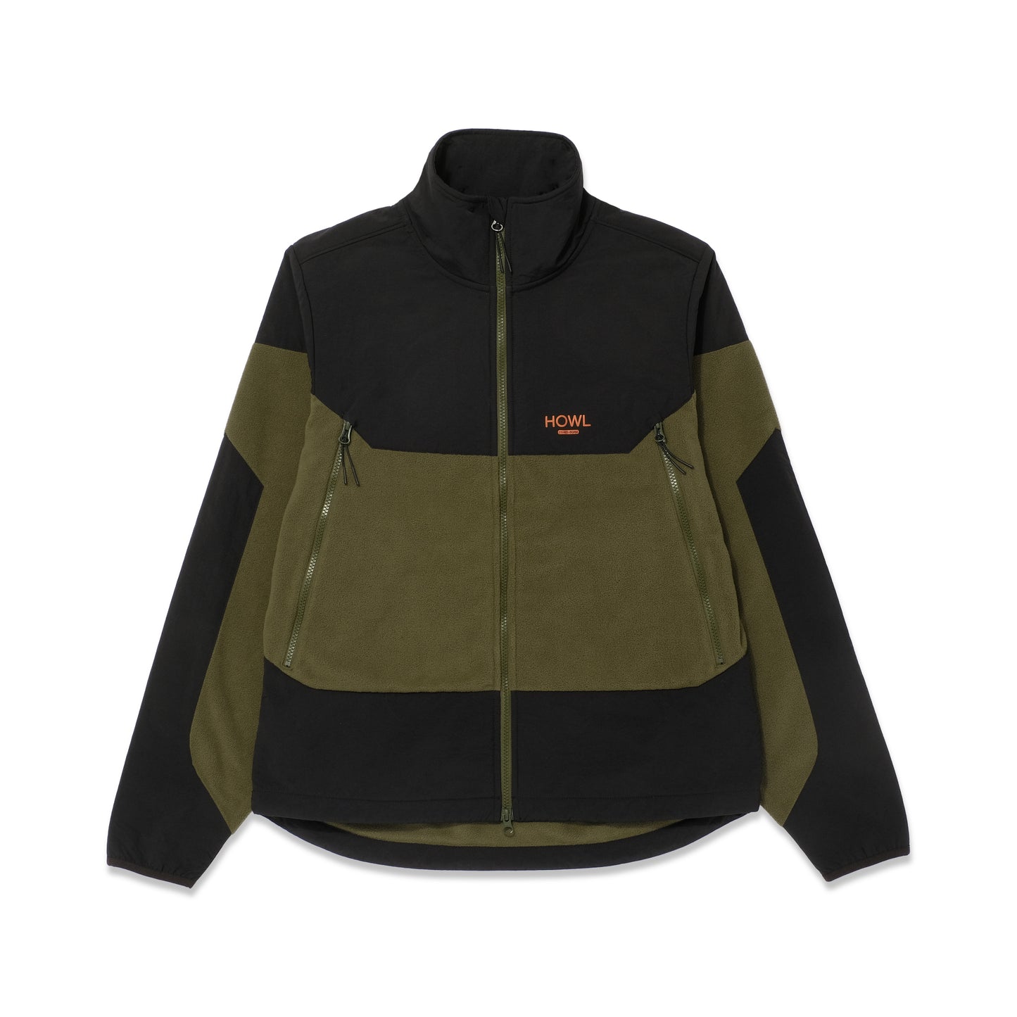 Howl Supply - ZIP POLAR FLEECE Army