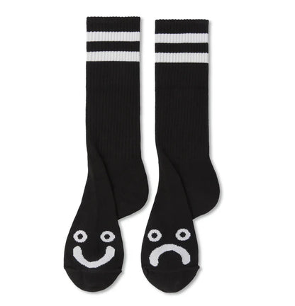 Polar Skate Co. - Happy Sad Socks Long Black