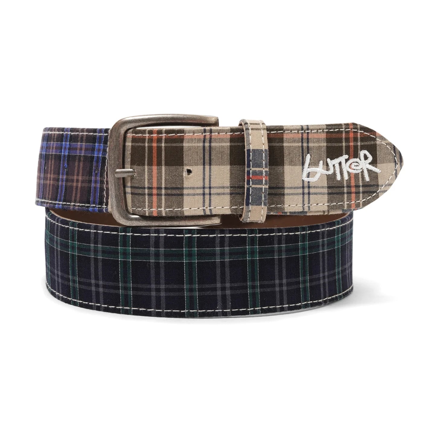Butter Goods - Plaid Belt, Patchwork Plaid