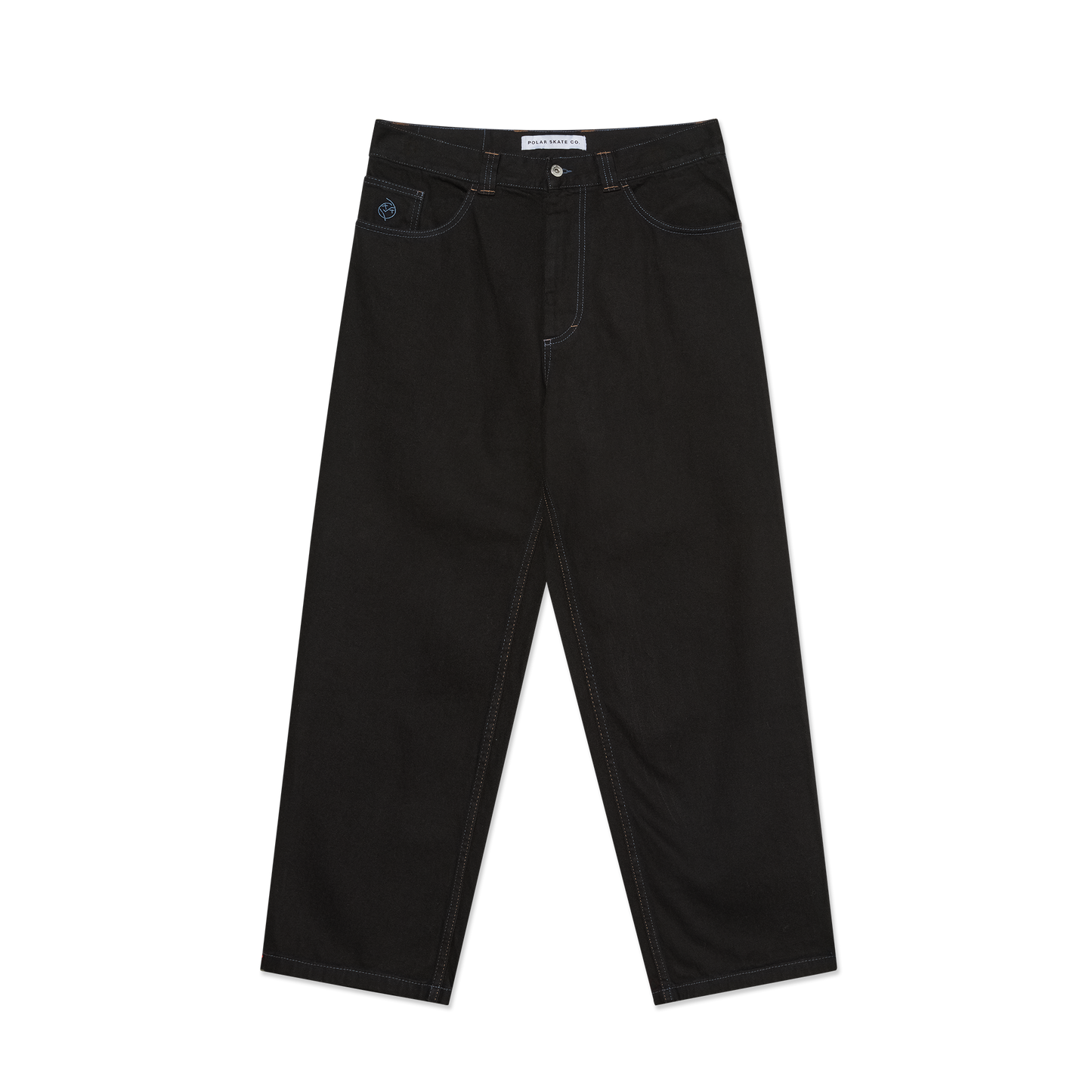 Polar Skate Co. - Big Boy Pants Black/Blue Stitching