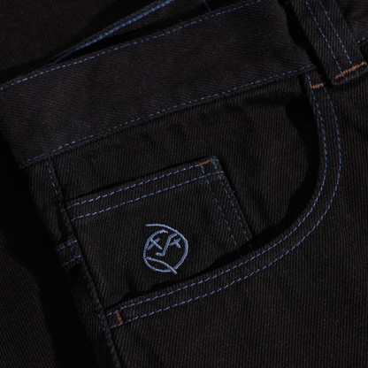 Polar Skate Co. - Big Boy Pants Black/Blue Stitching