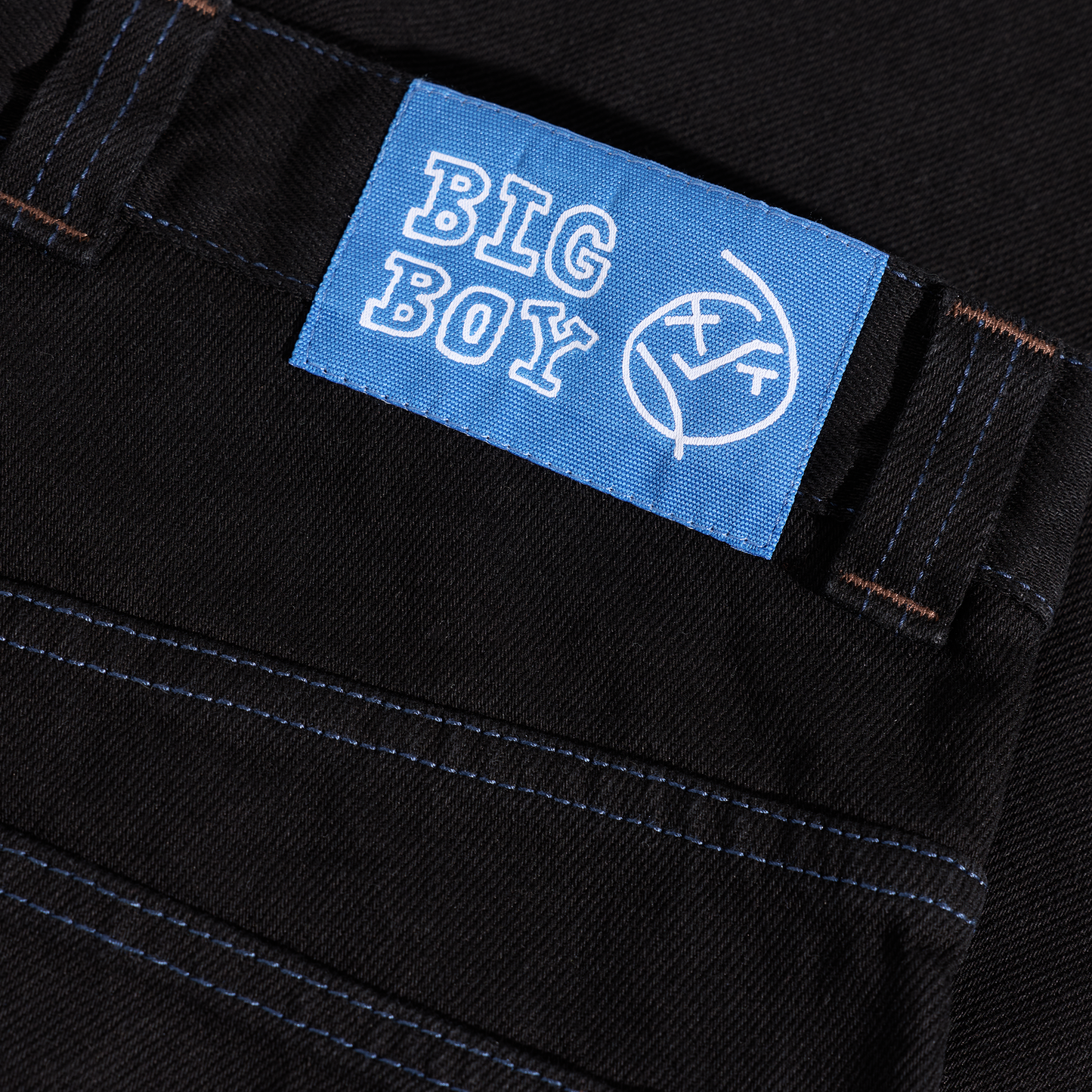Polar Skate Co. - Big Boy Pants Black/Blue Stitching