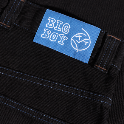Polar Skate Co. - Big Boy Pants Black/Blue Stitching