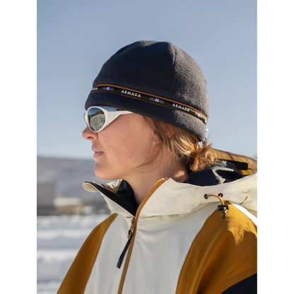 Armada - Cord Lock Fleece Beanie BLACK