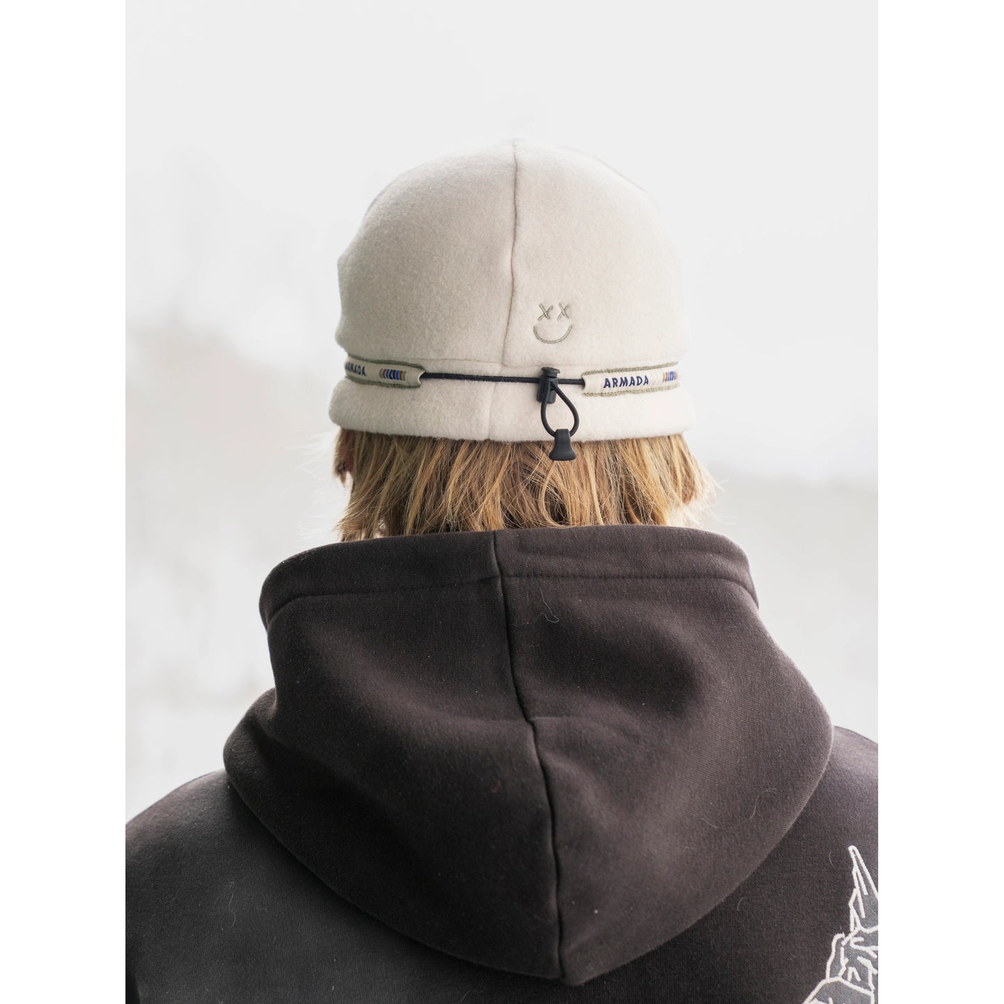 Armada - Cord Lock Fleece Beanie CREAM