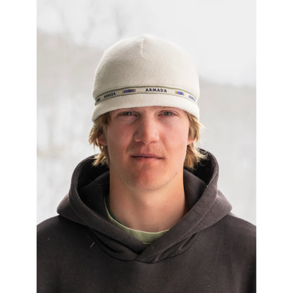 Armada - Cord Lock Fleece Beanie CREAM