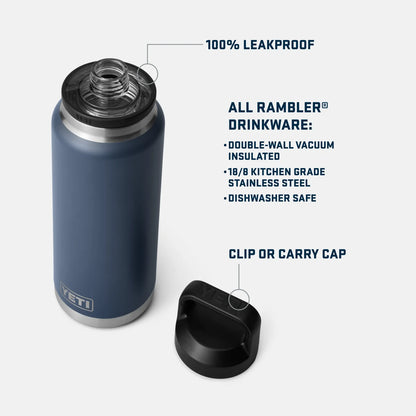 YETI - Rambler 36 oz Bottle with Chug Cap (Olive / Orange)