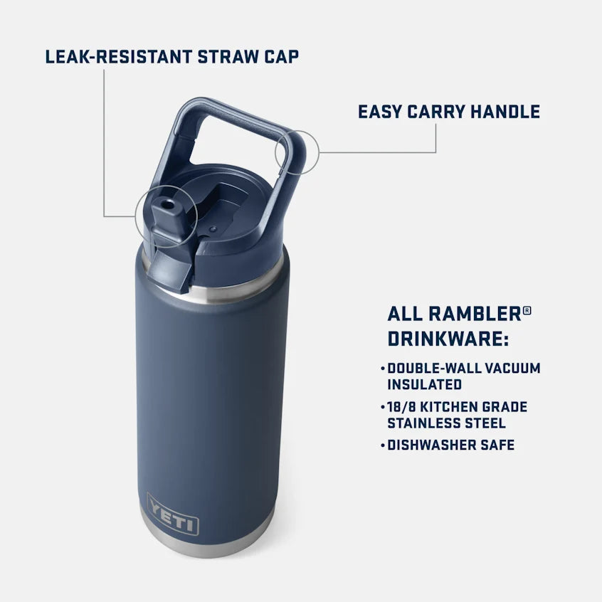 YETI - Rambler 26 oz Straw Bottle (Pace Purple)