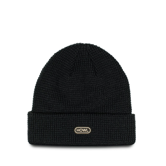 Howl Supply - WAFFLE BEANIE Black