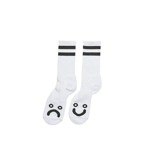 Polar Skate Co. - Happy Sad Socken lang weiß