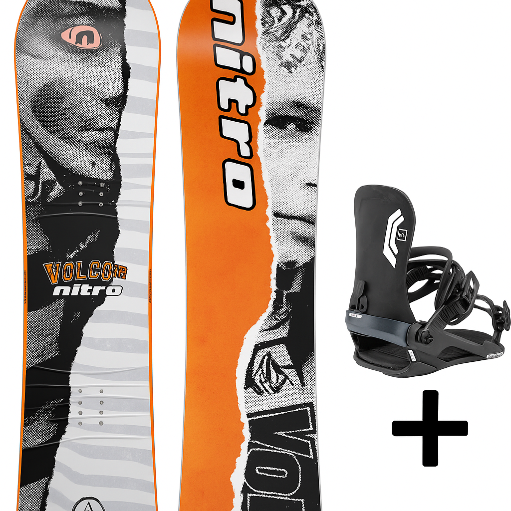 Nitro x Volcom - Ripper Kids 116-126 + Charger Mini 